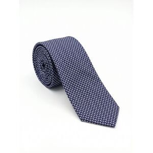 Canali Blue Geometric Pattern 100% Silk Tie